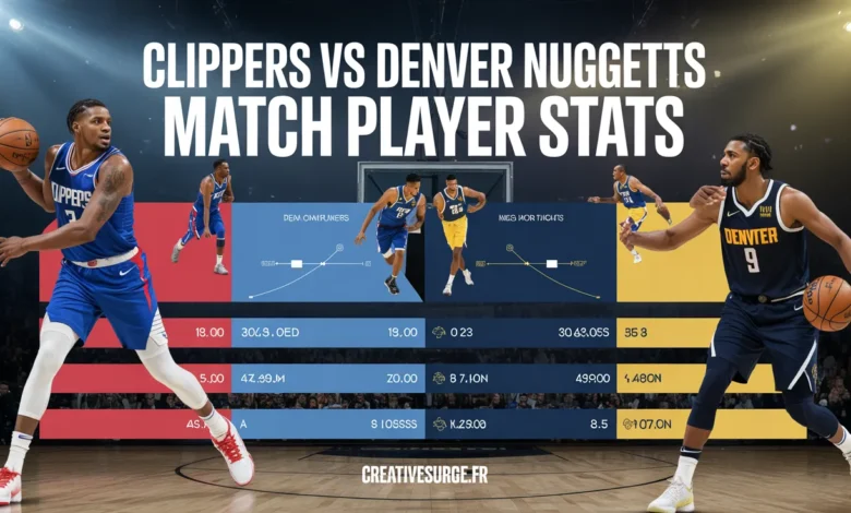 Clippers vs Denver Nuggets Match Player Stats