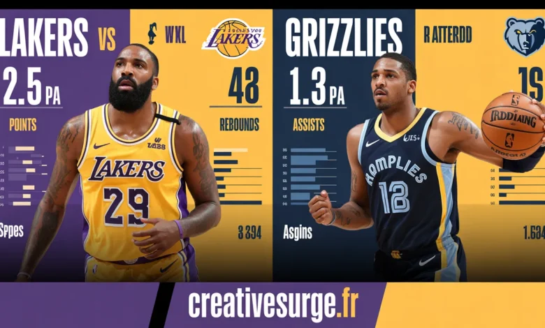 Lakers vs Memphis Grizzlies Match Player Stats