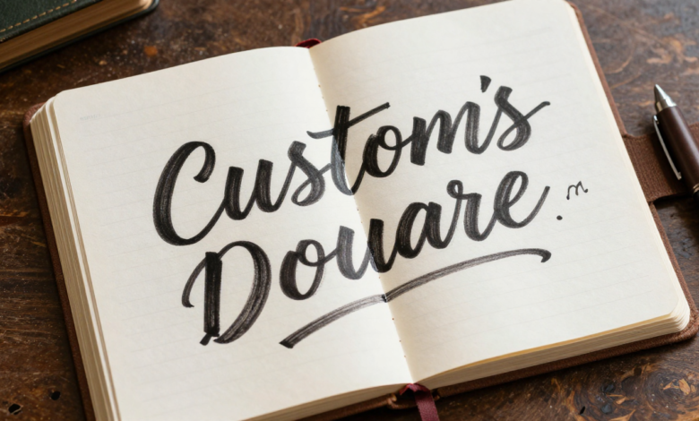 Droit de douane