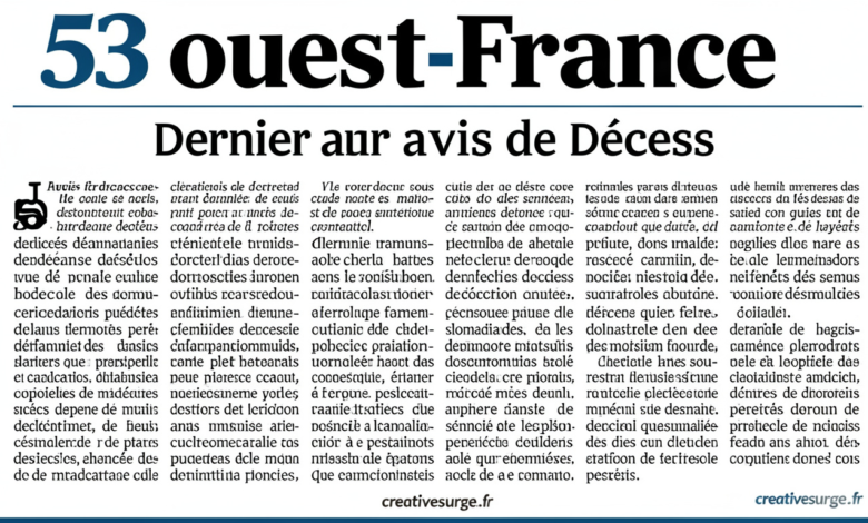 dernier avis de décès 53 ouest-france