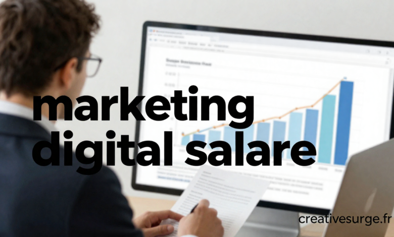 marketing digital salaire